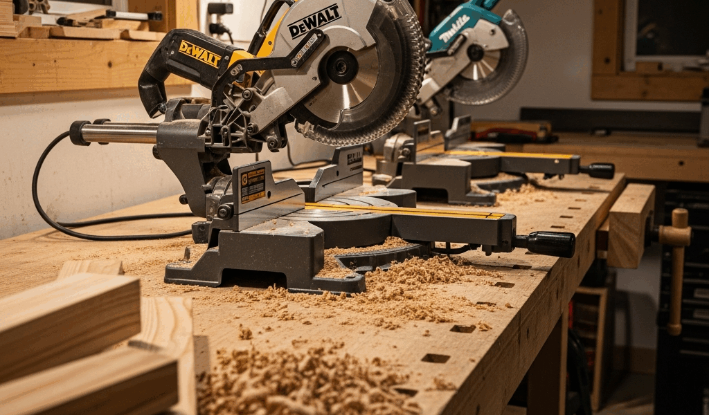 DeWalt vs Makita Miter Saw Which Brand Wins for Woodworking