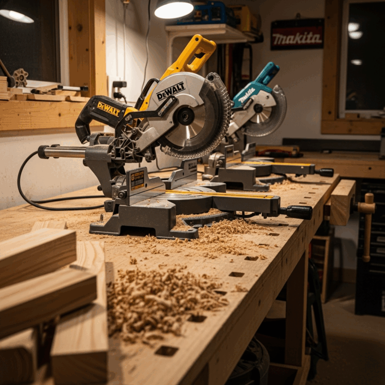 DeWalt vs Makita Miter Saw Which Brand Wins for Woodworking