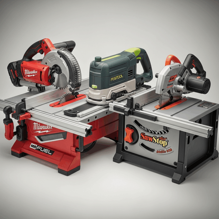 Professional photograph related to: Best Power Tool Brands for Woodworking — Milwaukee, Festool, Saw
