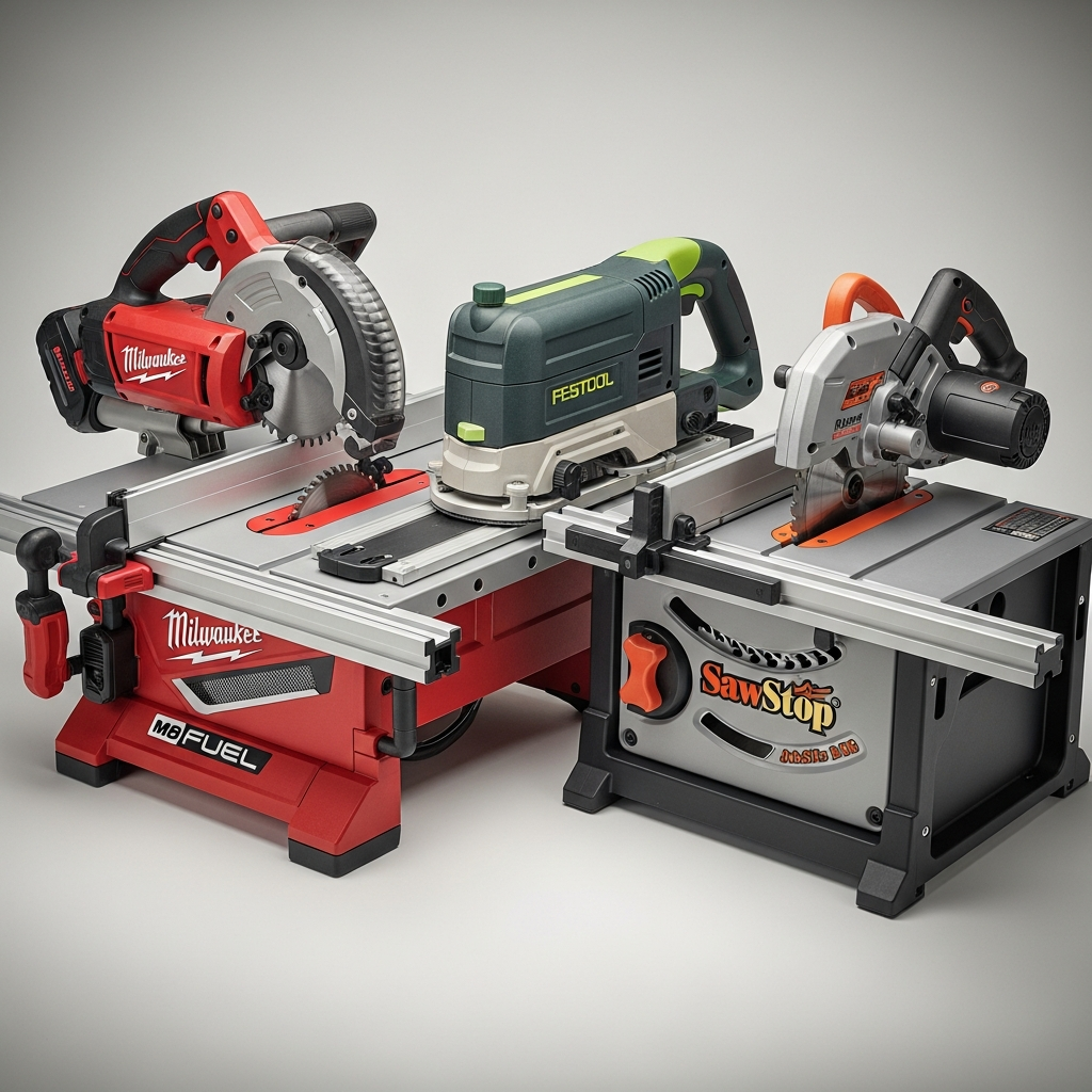 Best Power Tool Brands for Woodworking — Milwaukee, Festool, SawStop Compared