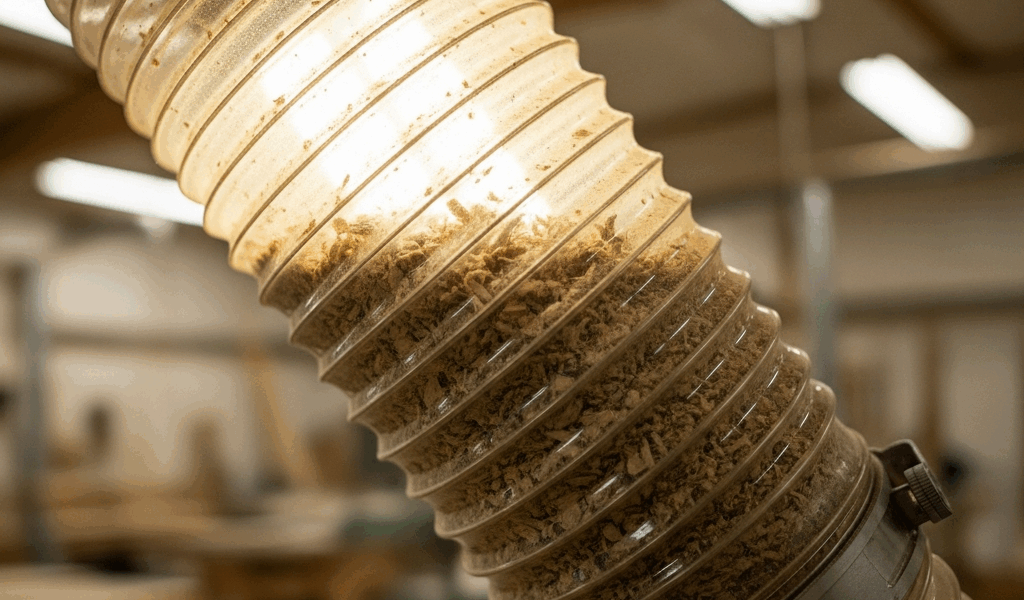 Dust Collection Hose Clogging in Woodshop Setup